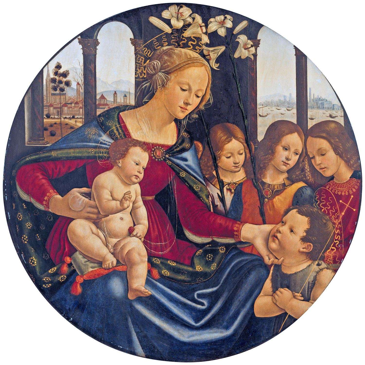  Ghirlandaio. Madonna col Bambino con Angeli. 1491. Birmingham Museum of Art