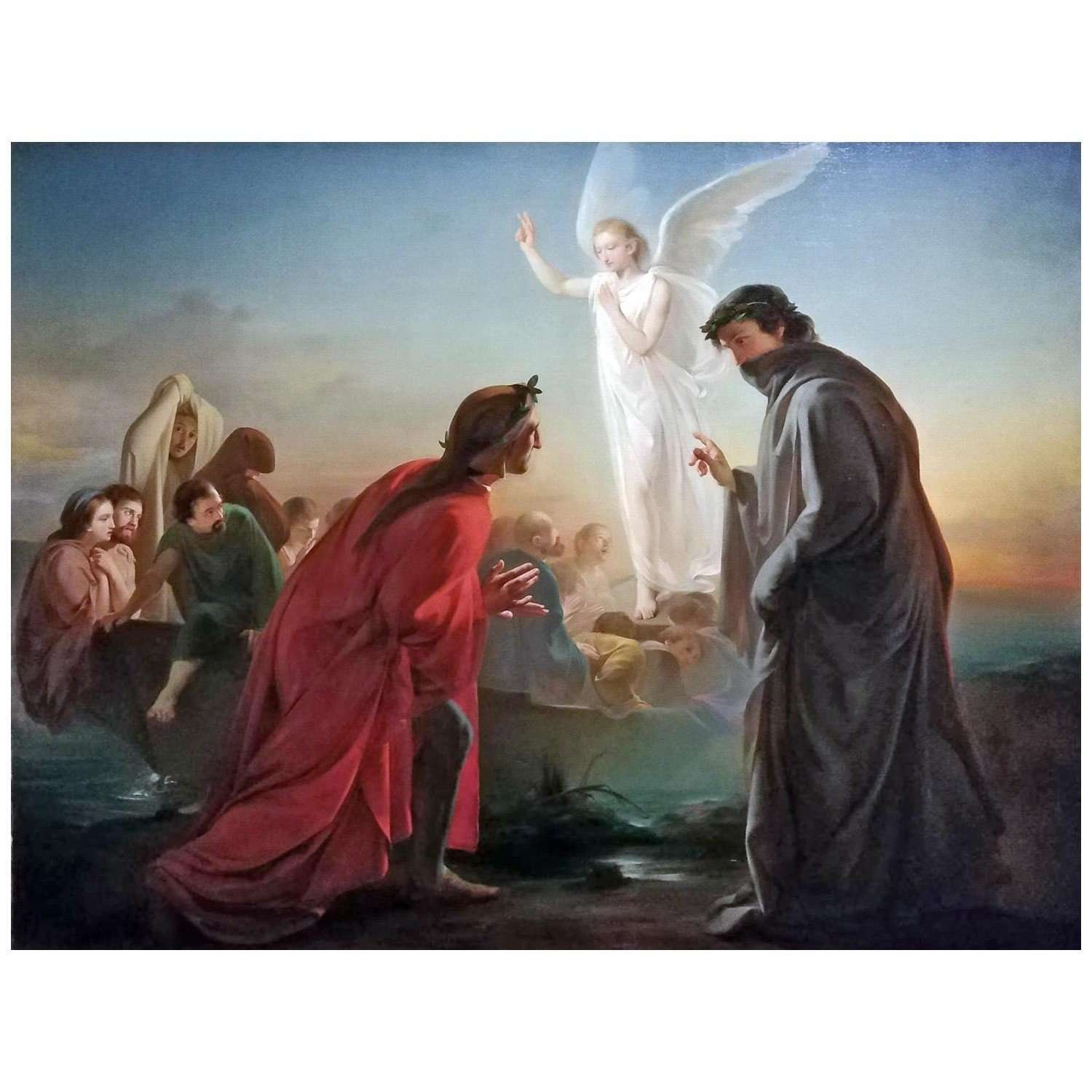  Domenico Morelli. Dante e Virgilio. 1844. Real Istituto di Belle Arti di Napoli