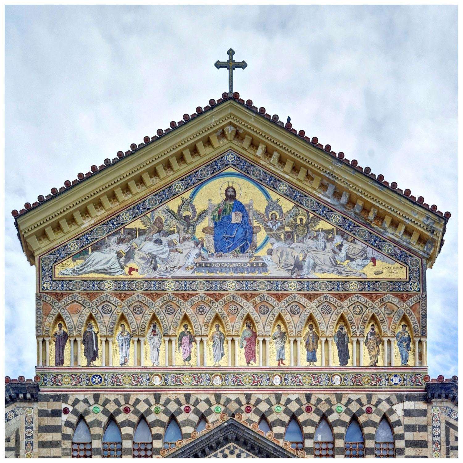  Domenico Morelli. Mosaici della facciata del Duomo di Amalfi. 1890