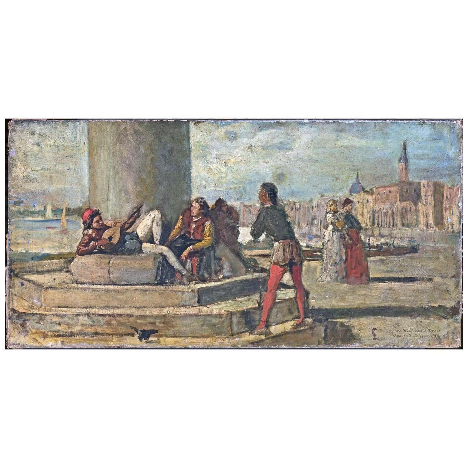  Domenico Morelli. Scena di genere a Venezia. 1890. Museum Narodowe Warszawa