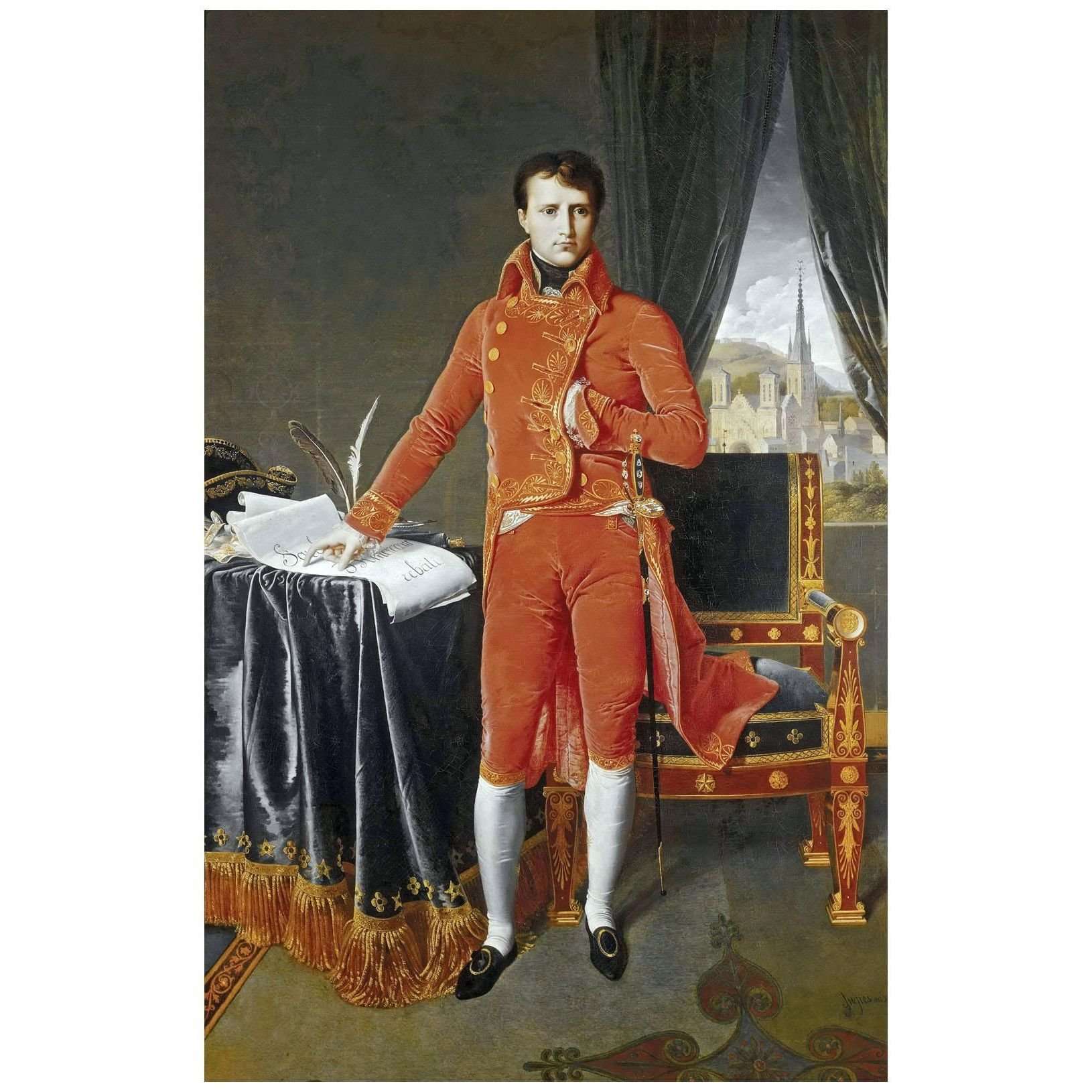    Dominique Ingres. Napol?on Bonaparte en premier consul. 1804. MBA de Liege