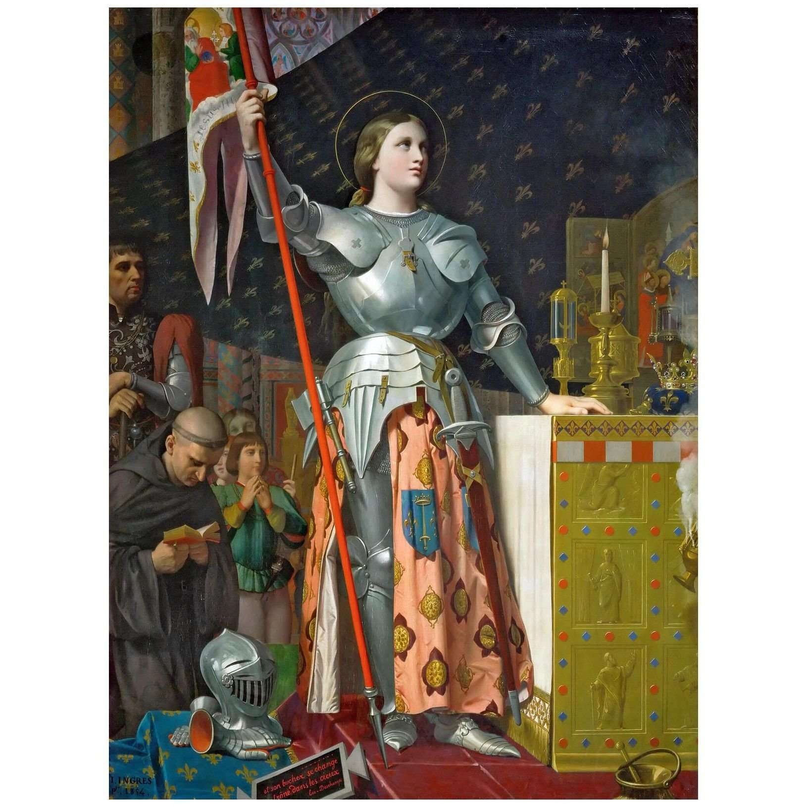    Dominique Ingres. Jeanne dArc. 1854. Musee du Louvre