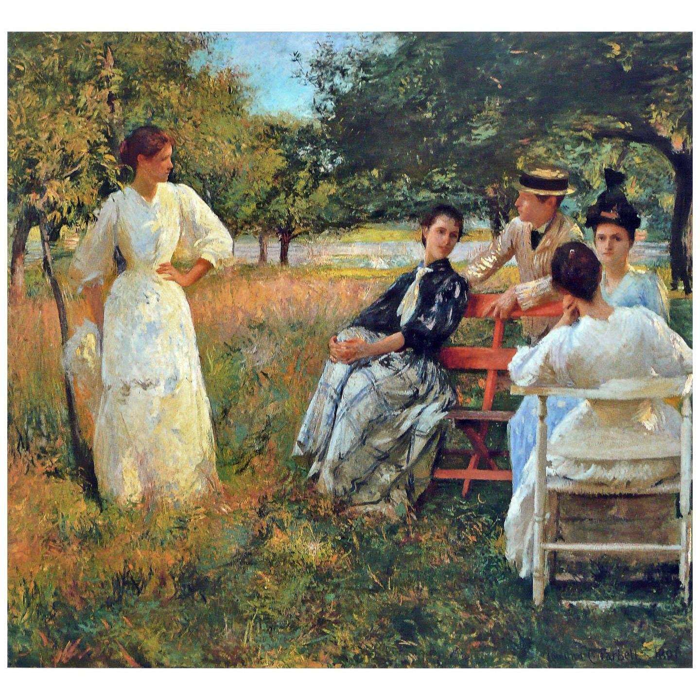  Edmund Tarbell. In the Orchard. 1891. Terra Foundation Chicago