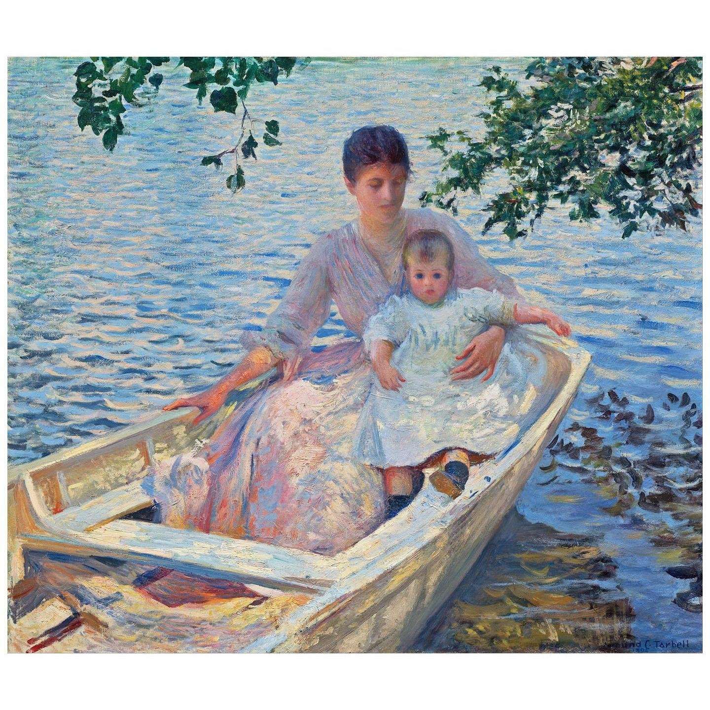  Edmund Tarbell. Mother and Child in a Boat. 1892. Boston Museum of Fine Arts