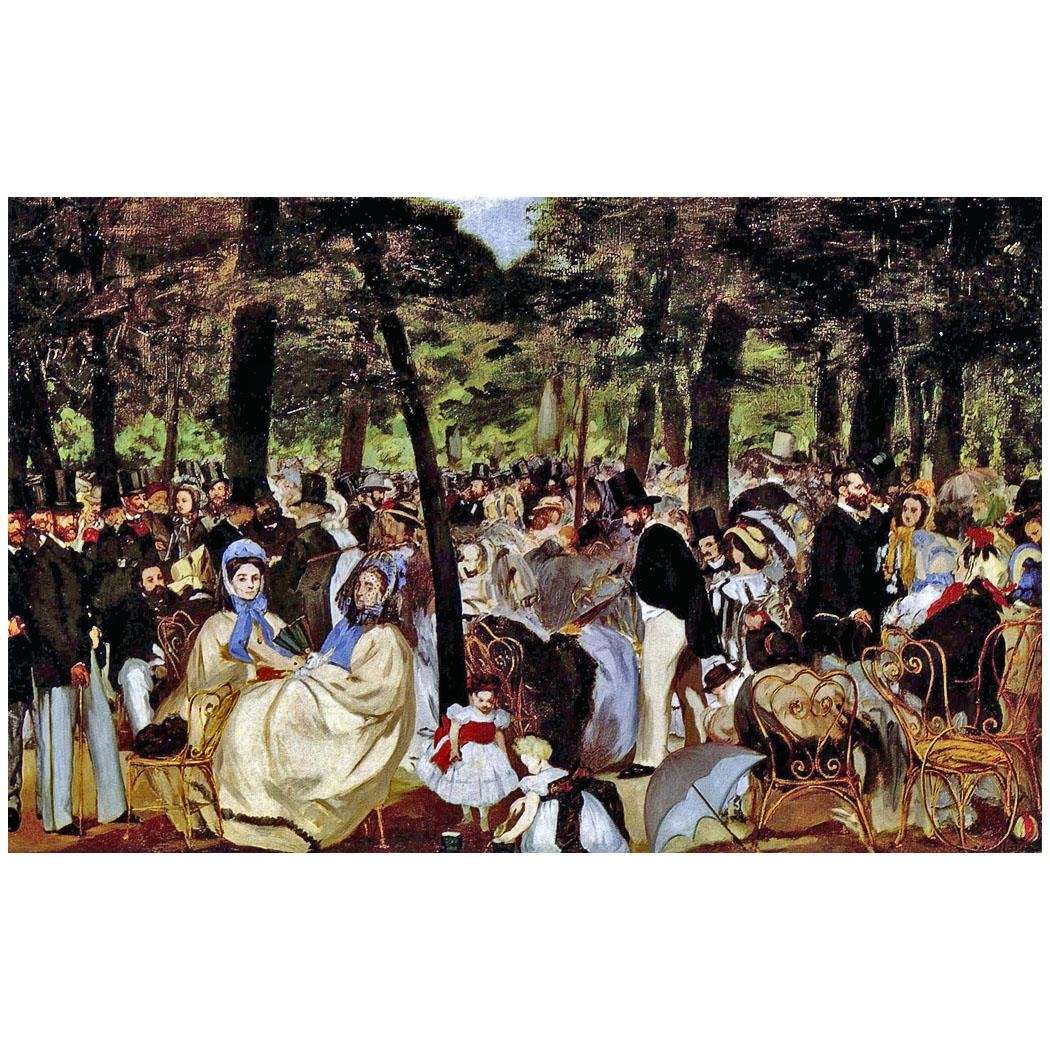  Edouard Manet. Musique aux Tuileries. 1862. National Gallery, London