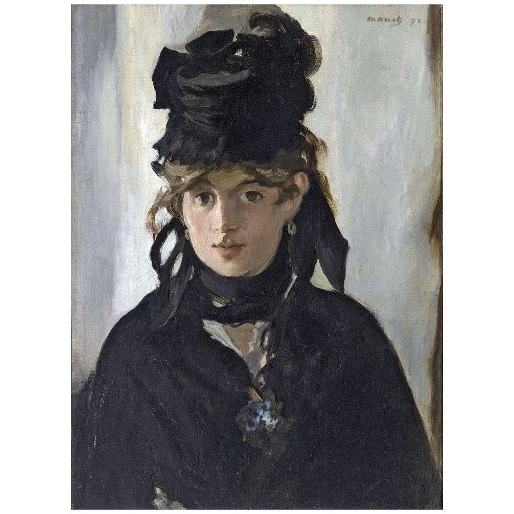  Edouard Manet. Berthe Morisot au bouquet de violettes. 1872. Musee dOrsay