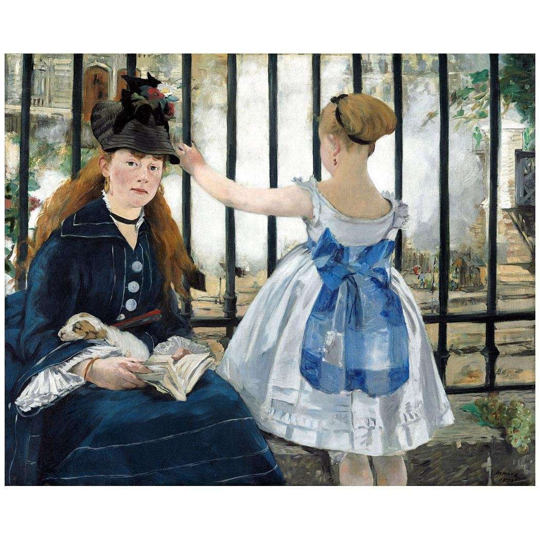  Edouard Manet. Lechemin de fer. 1873. National Gallery of Art