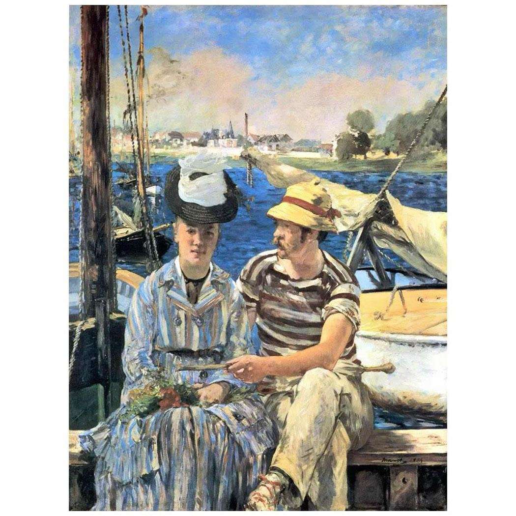  Edouard Manet. Argenteuil. 1874. Musee des Beaux-arts, Tournai