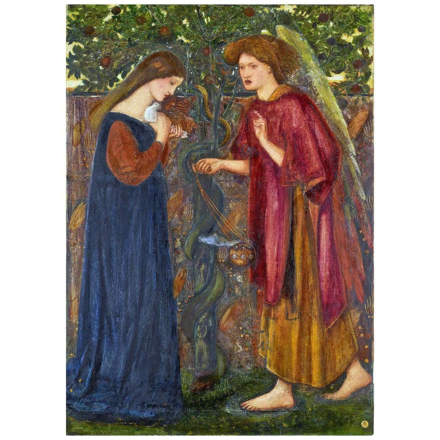  -Edward Burne-Jones. The Annunciation. 1857. Birmingham Art Museum