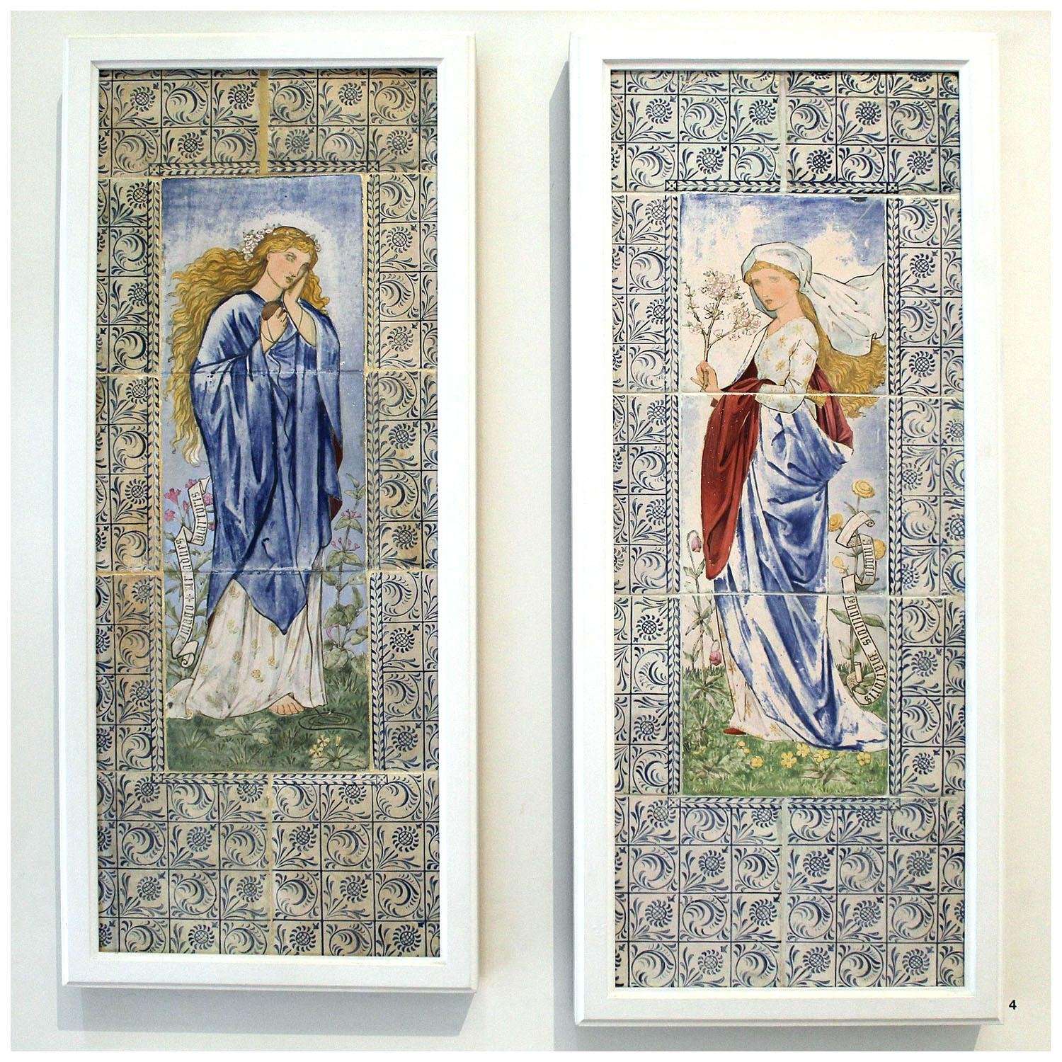  -Edward Burne-Jones. Ariadne and Phyllis. 1870. Victoria and Albert Museum