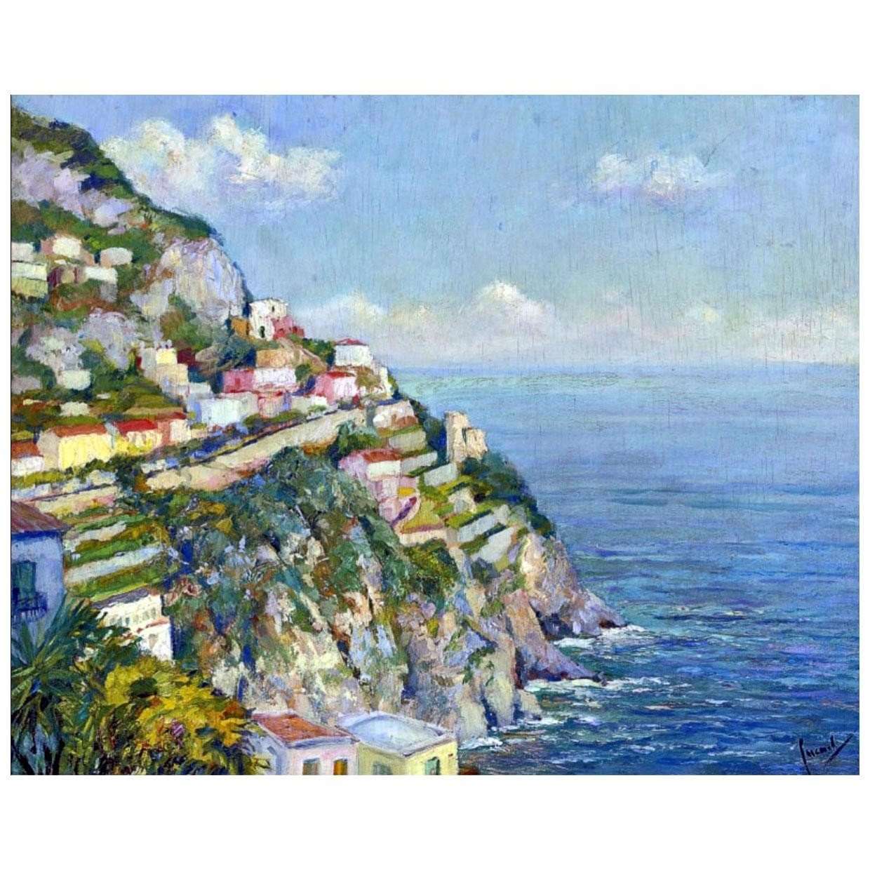  Edward Cucuel. Amalfi Coast near Positano. 1905