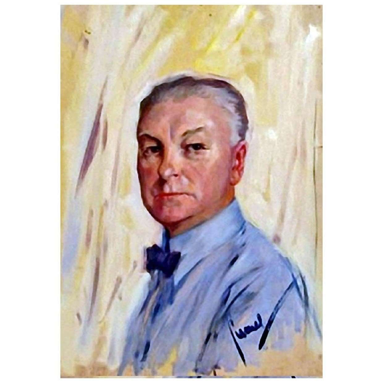  Edward Cucuel. Self-portrait. 1915