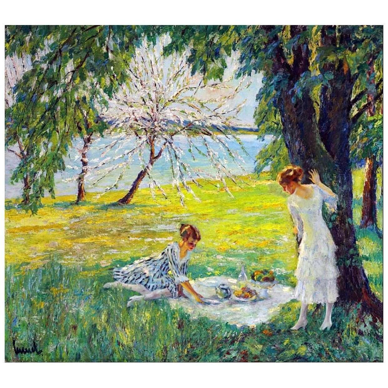  Edward Cucuel. Picnic. 1923