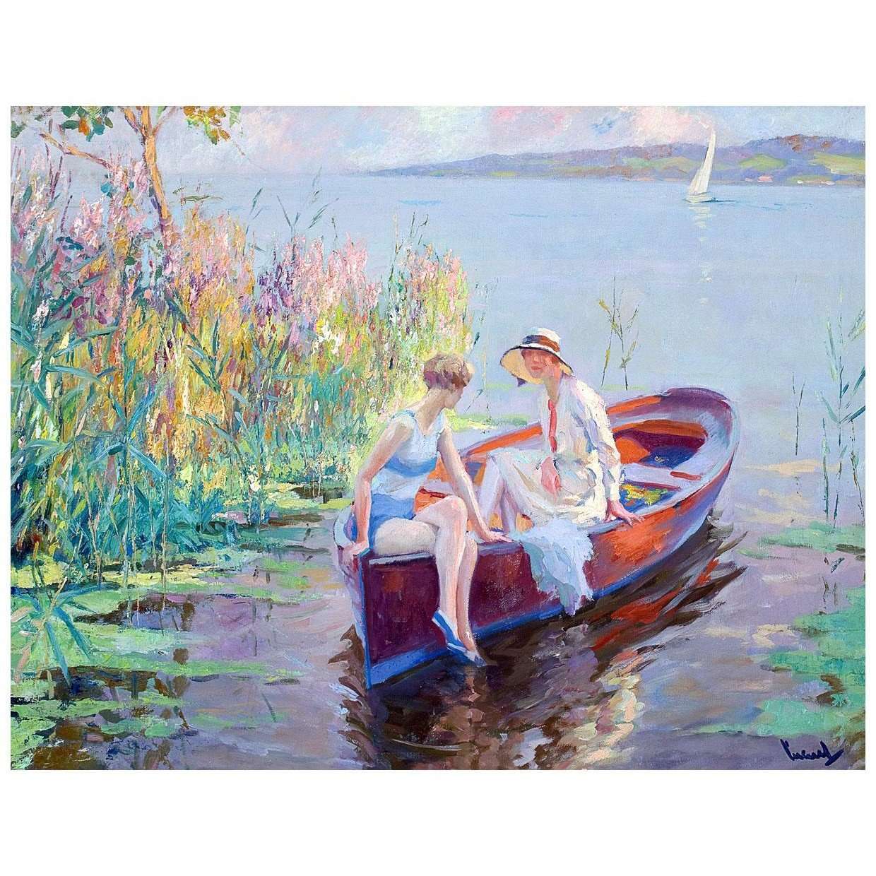  Edward Cucuel. Summer Reflection. 1928