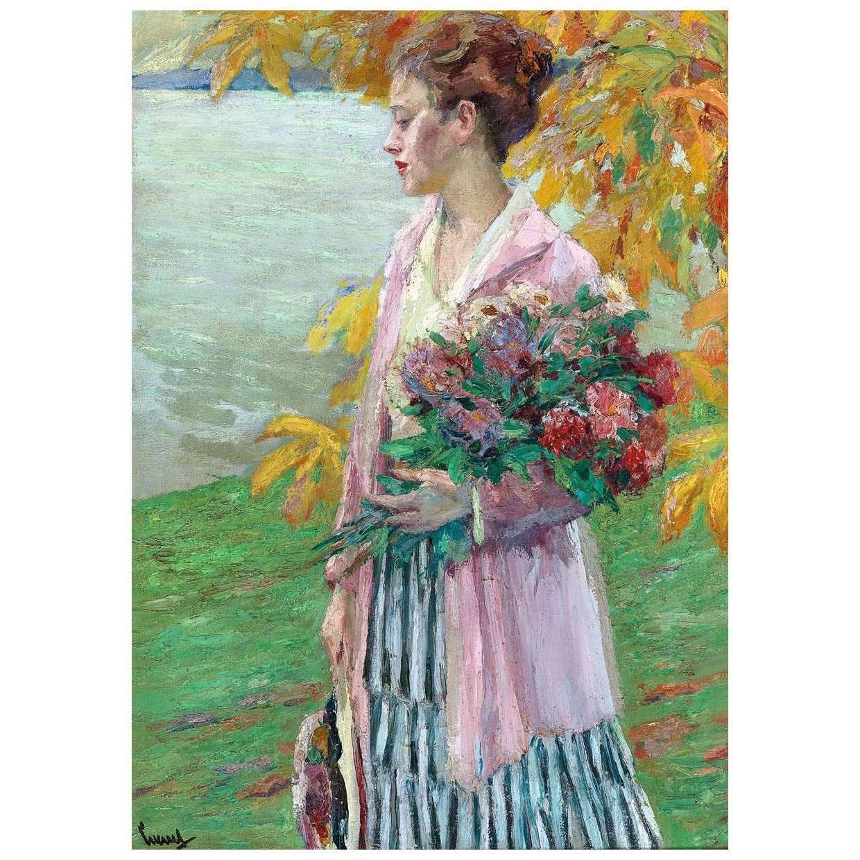  Edward Cucuel. Autumn Walk. 1933