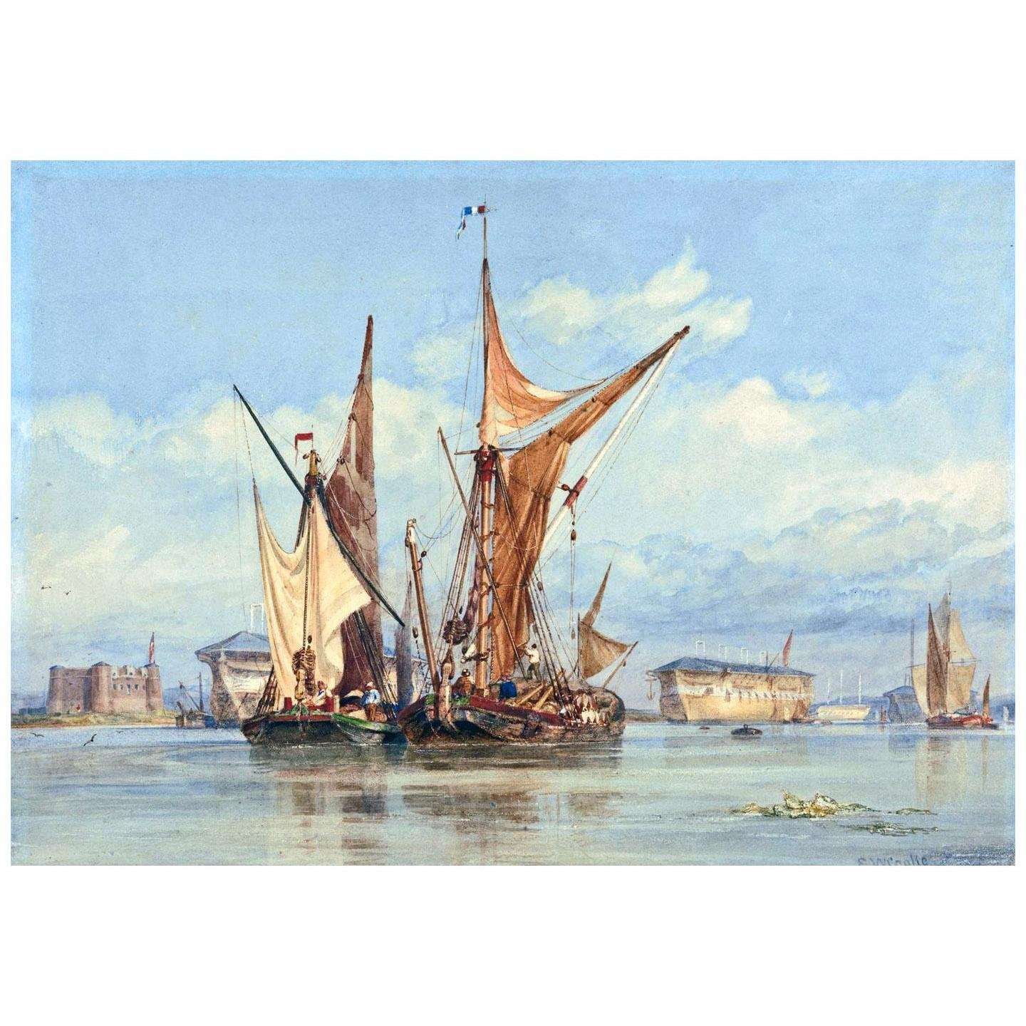  Edward William Cooke. Bomb Proof Battery. 1850. Yale Center for British Art