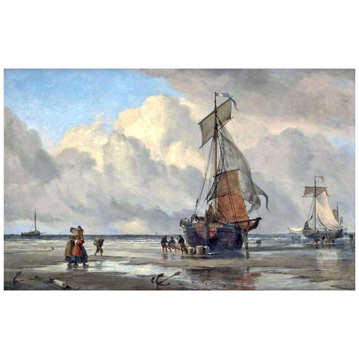  Edward William Cooke. A Beached Fishing Vessel. 1858. Kunstpalast Dusseldorf