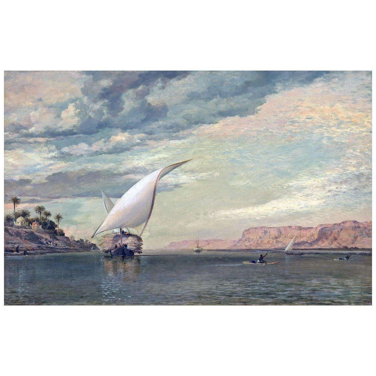  Edward William Cooke. On the Nile. 1860. Yale Center for British Art