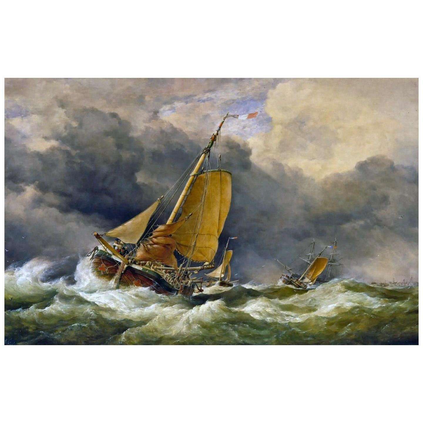  Edward William Cooke. Scheveningen Pinks off the Coast. 1864. Royal Academy London