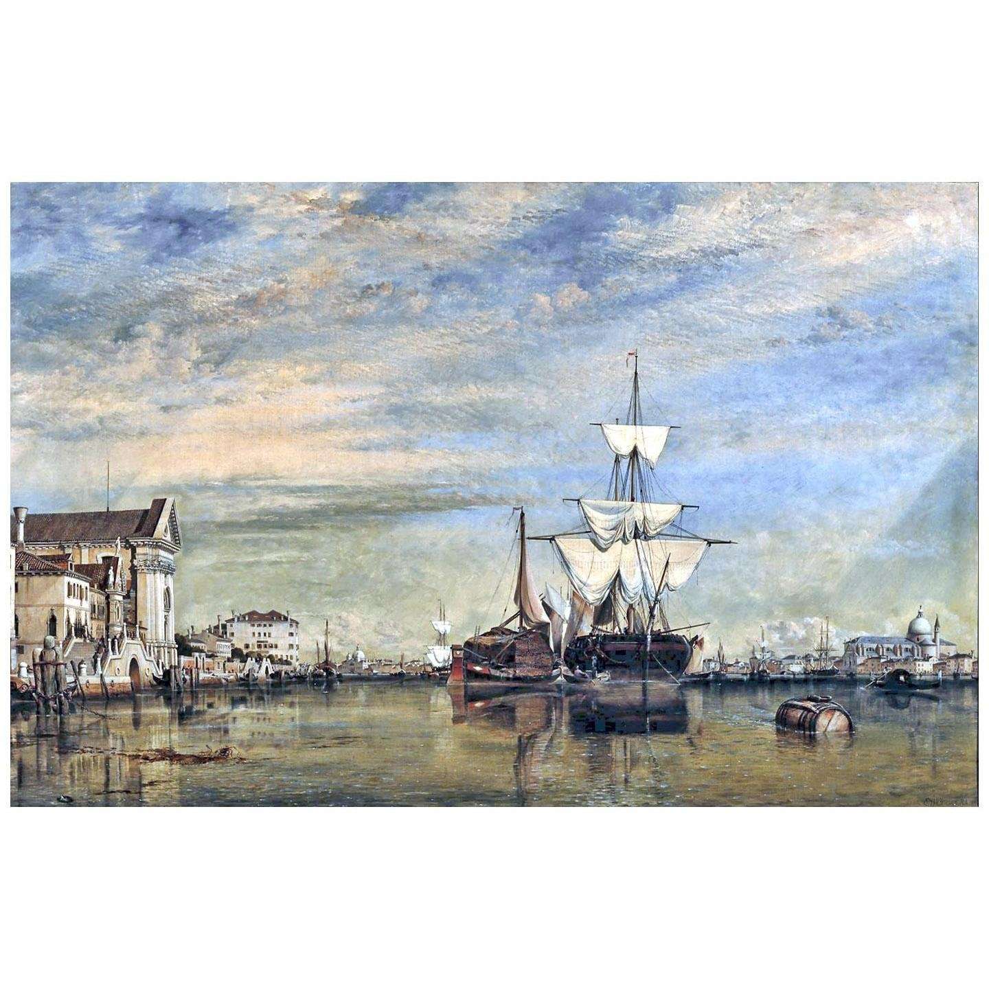  Edward William Cooke. Canal of the Giudecca. Venice. 1867. Tate Britain London