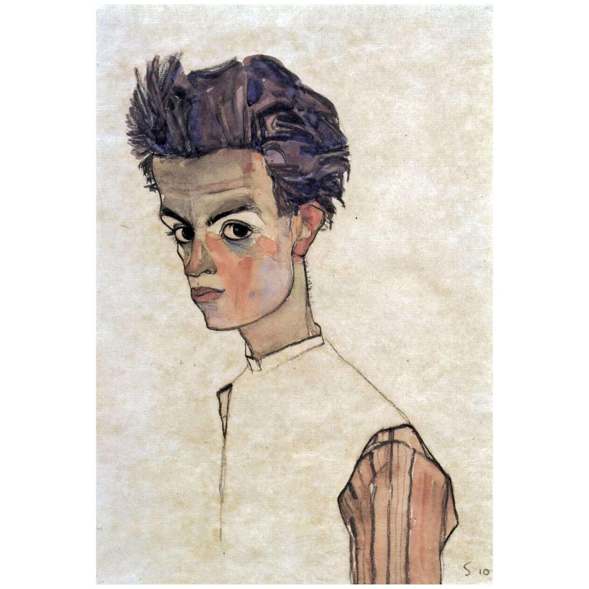  Egon Schiele. Selbstbildnis. 1910. Leopold Museum Wien