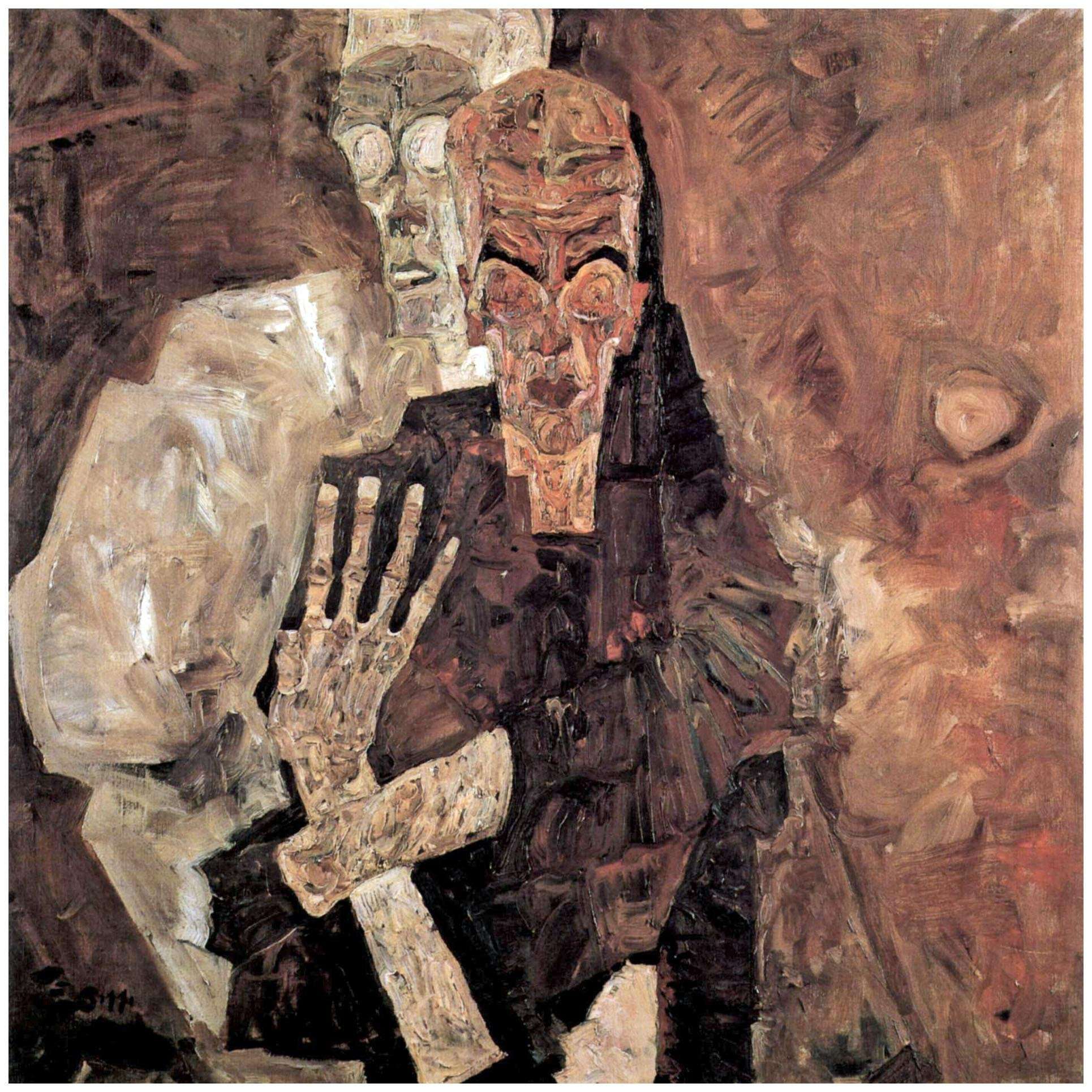  Egon Schiele. Tod und Mann. 1911. Leopold Museum Wien