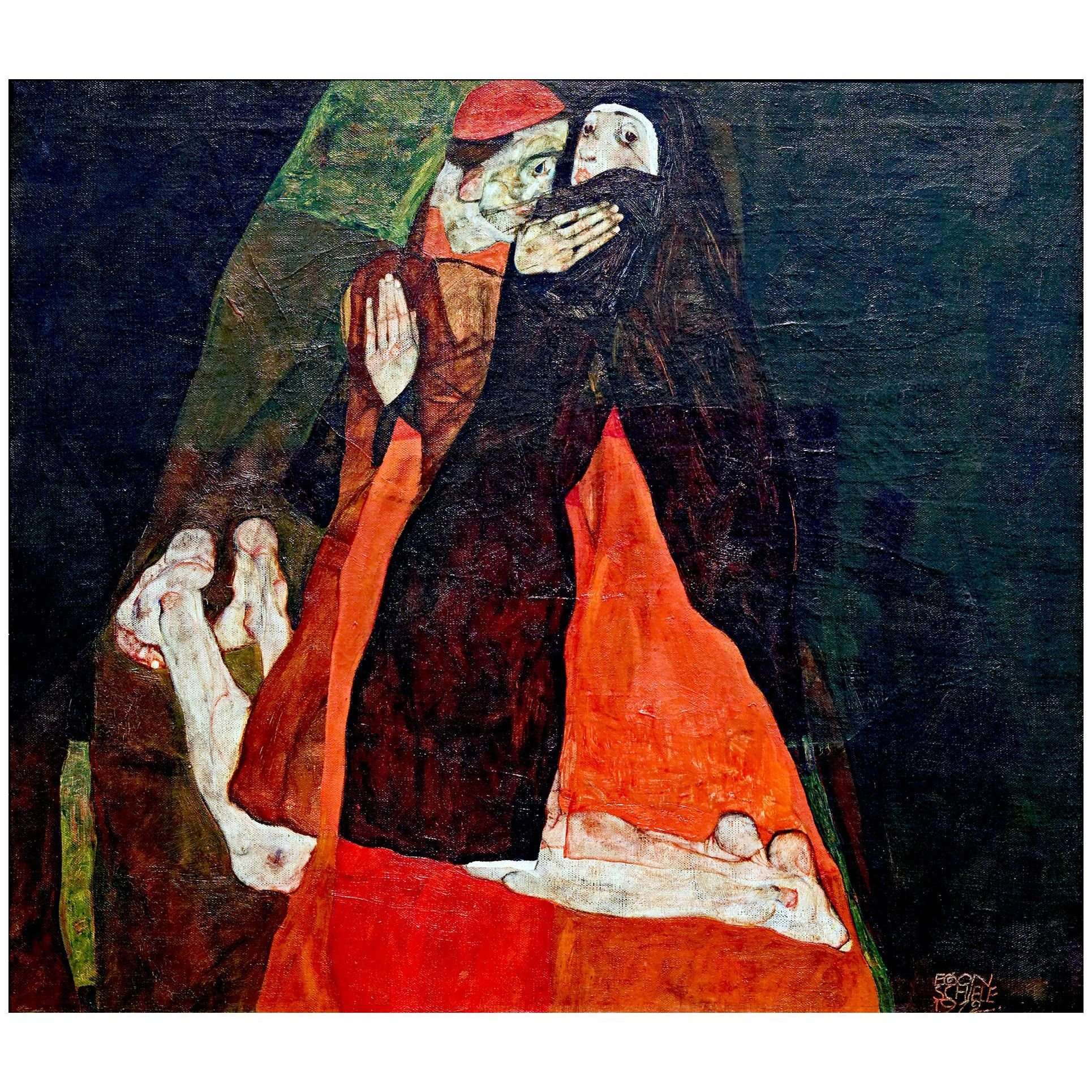  Egon Schiele. Kardinal und Nonne. 1912. Leopold Museum Wien
