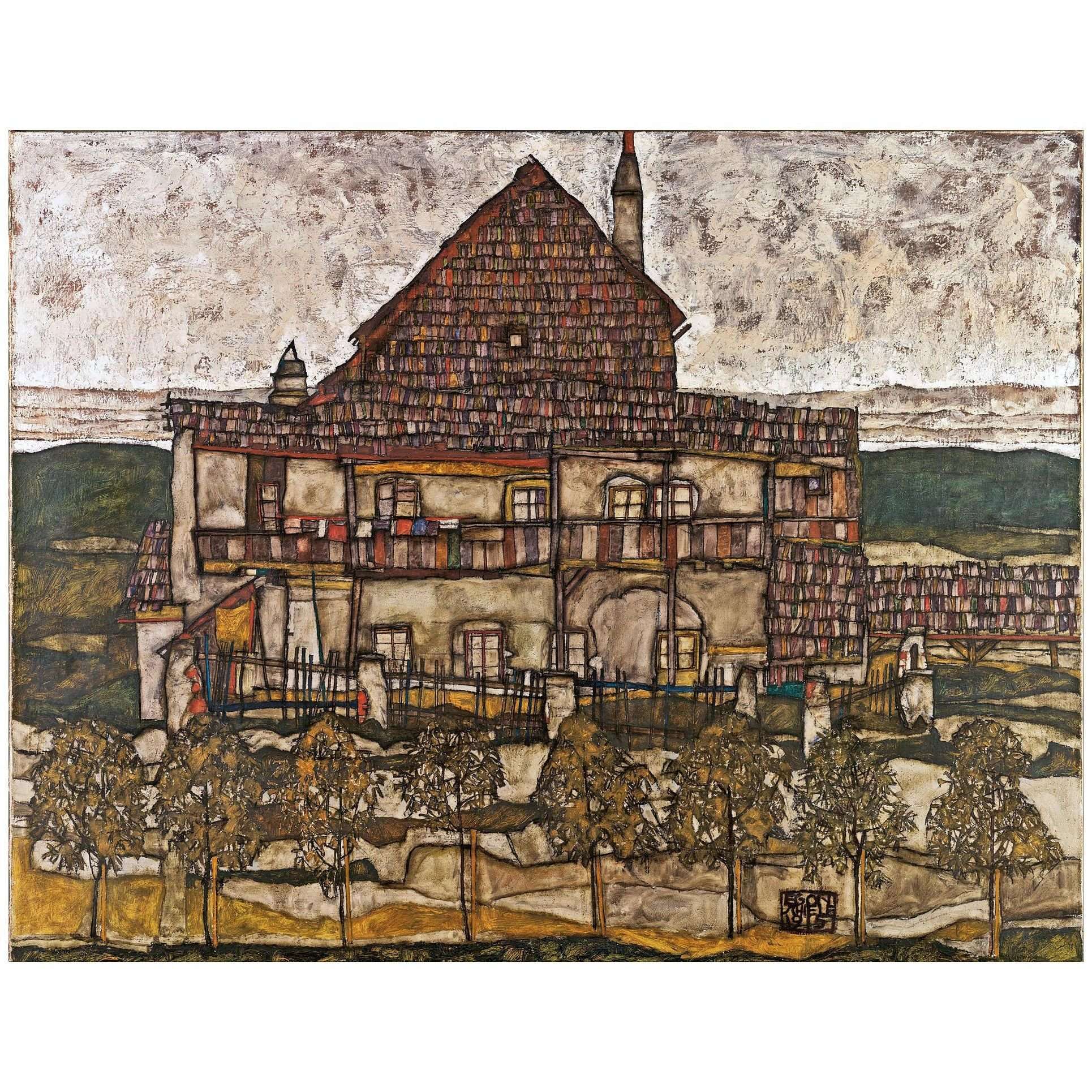  Egon Schiele. Altes Haus II. 1915. Leopold Museum Wien