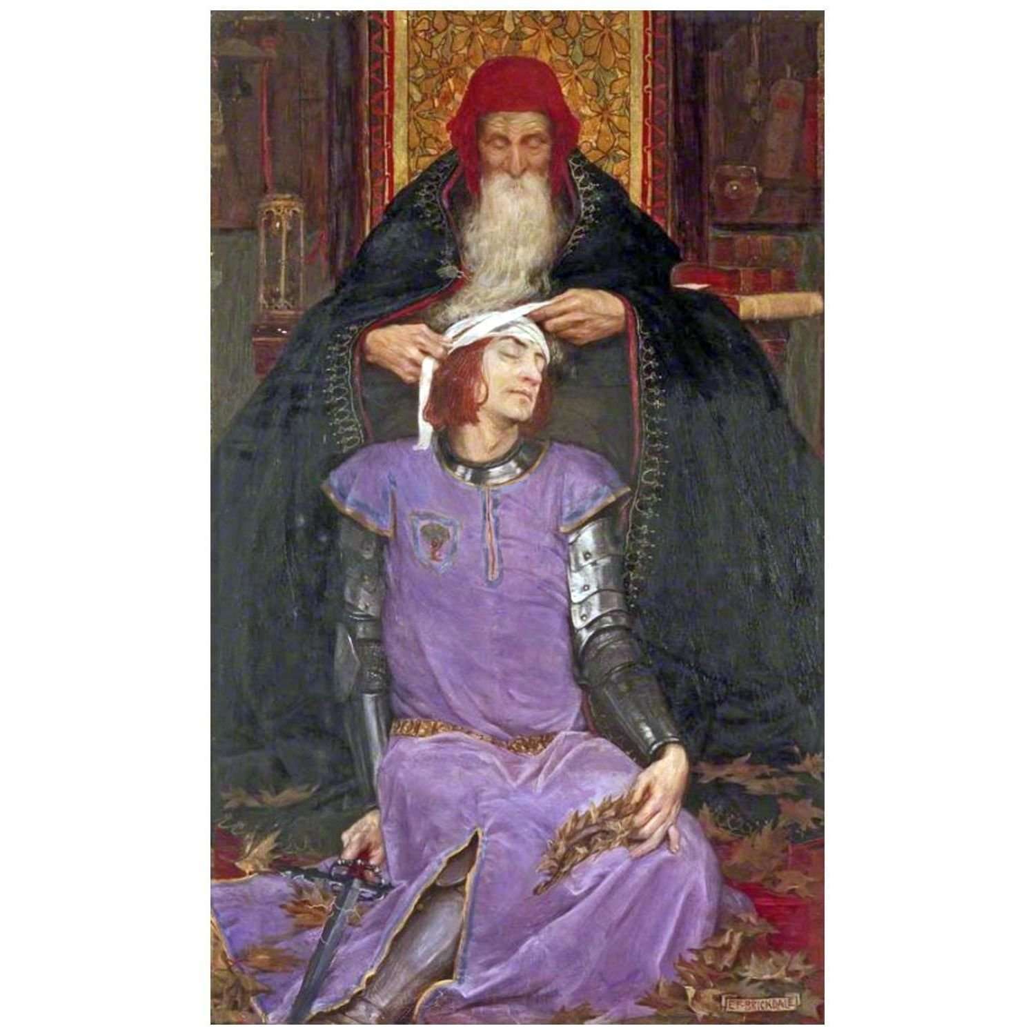  -Eleanor Fortescue-Brickdale. Time the Physician. 1900