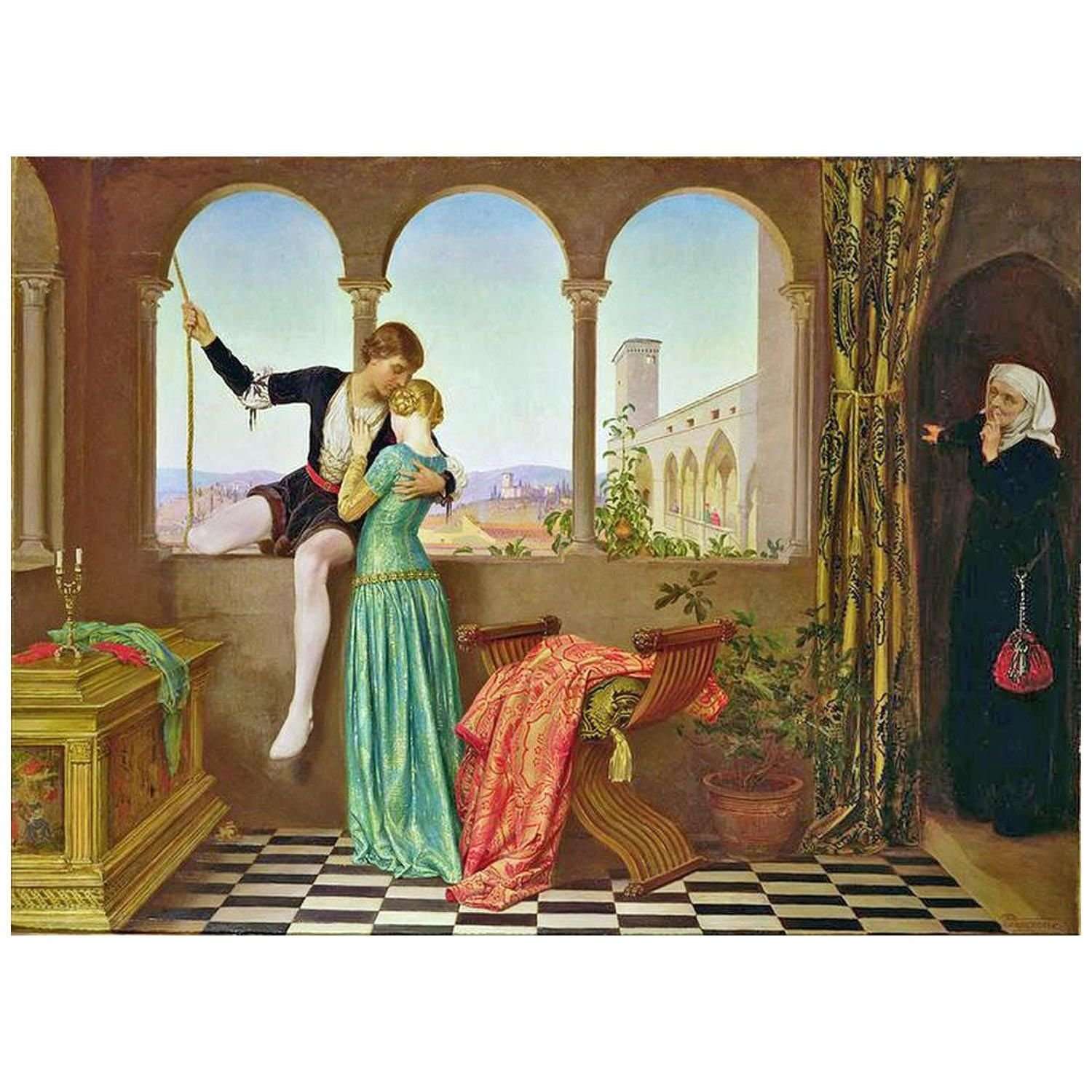  -Eleanor Fortescue-Brickdale. Romeo and Juliet Farewell. 1905