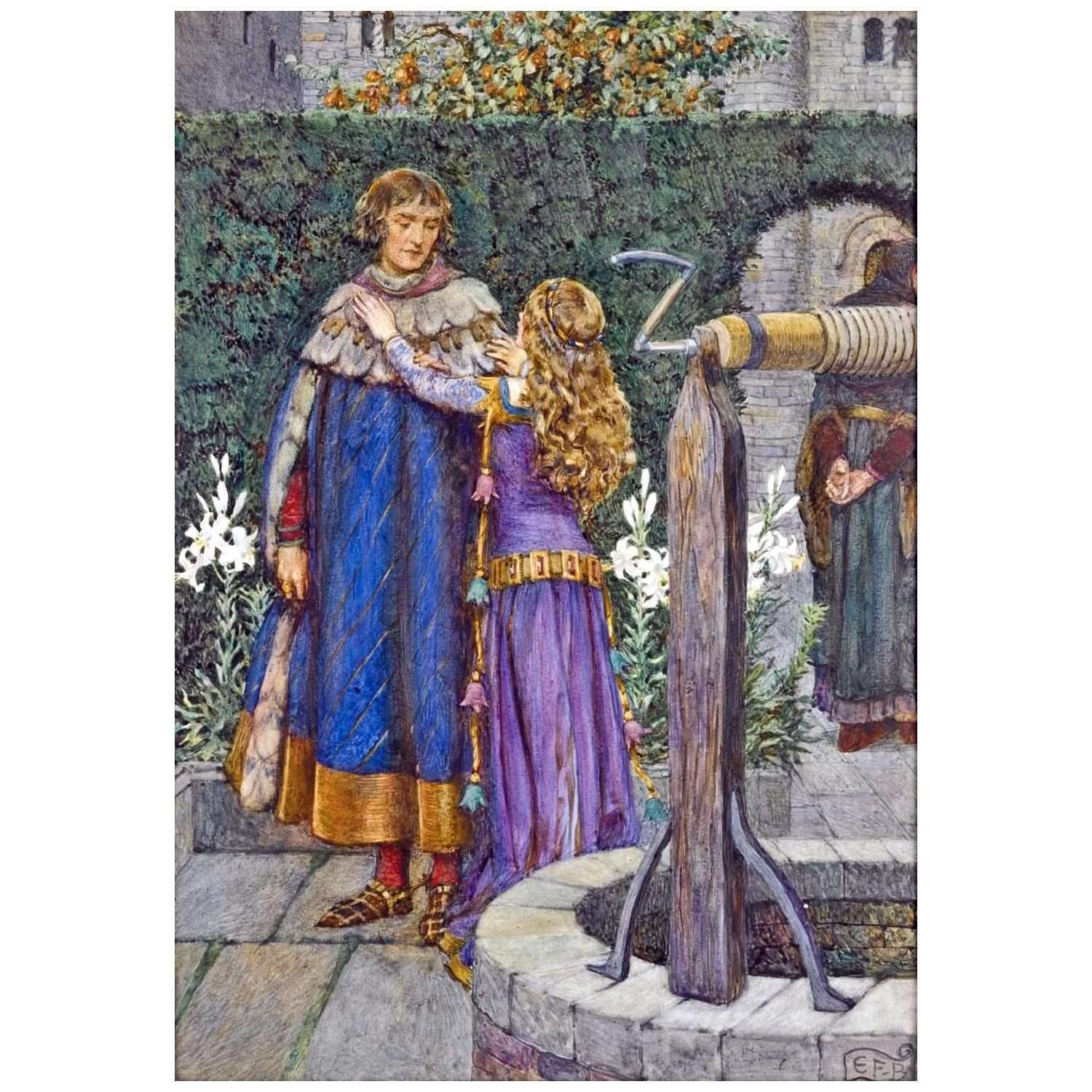  -Eleanor Fortescue-Brickdale. Elaine and Lancelot. 1911