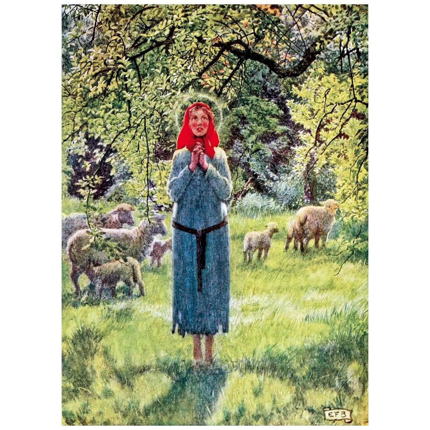  -Eleanor Fortescue-Brickdale. Jeanne d'Arc. 1919