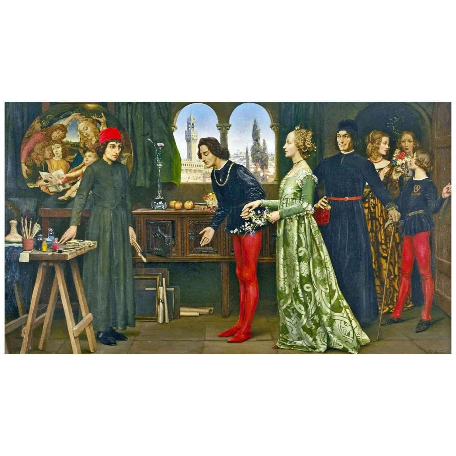  -Eleanor Fortescue-Brickdale. Botticelli's studio. 1922