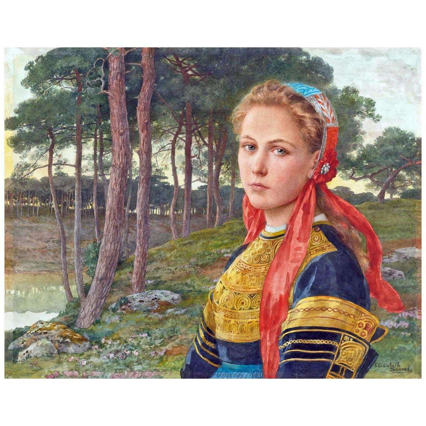  Elisabeth Sonrel. La for?t de Broc?liande (peut-?tre autoportrait)