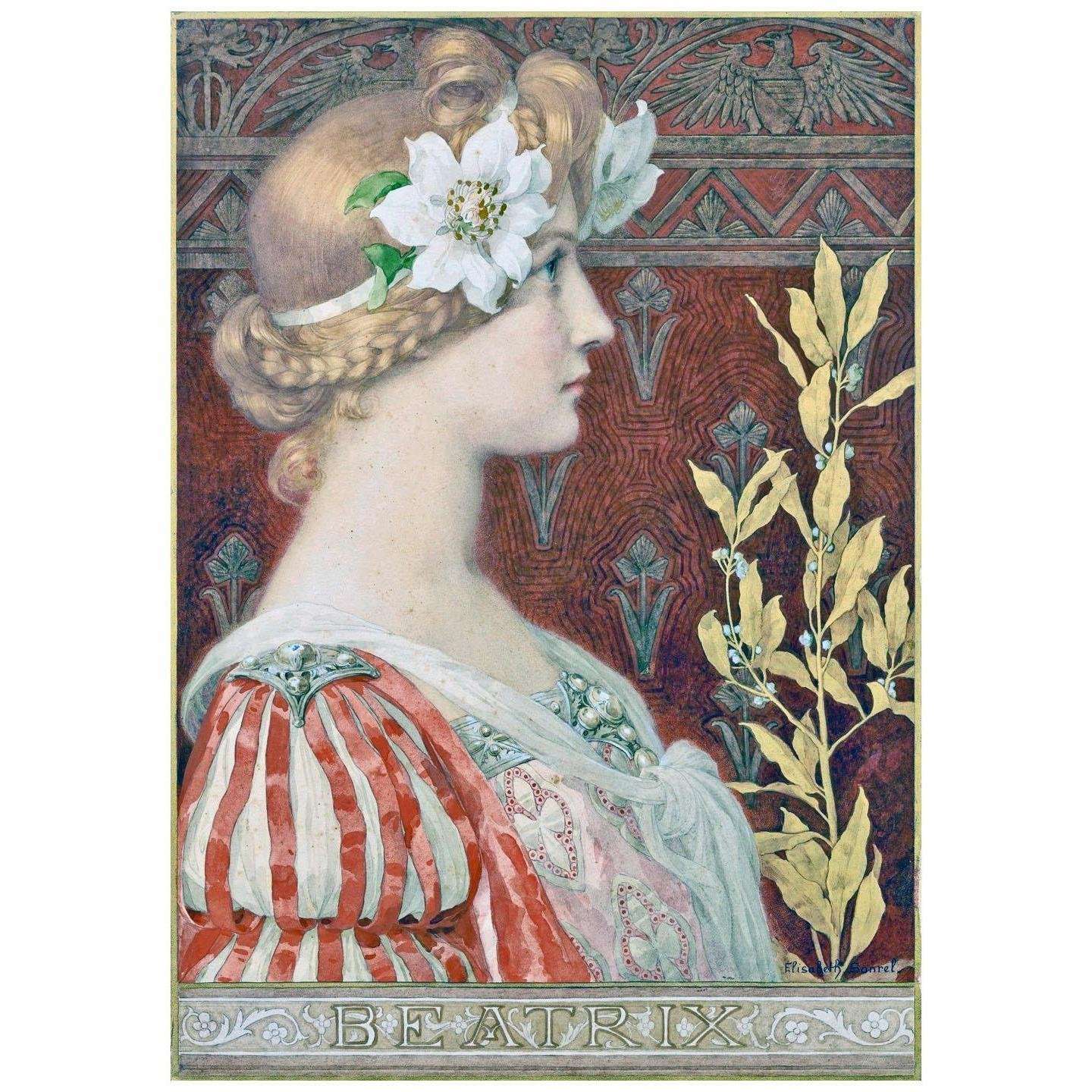  Elisabeth Sonrel. Beatrice. 1900s
