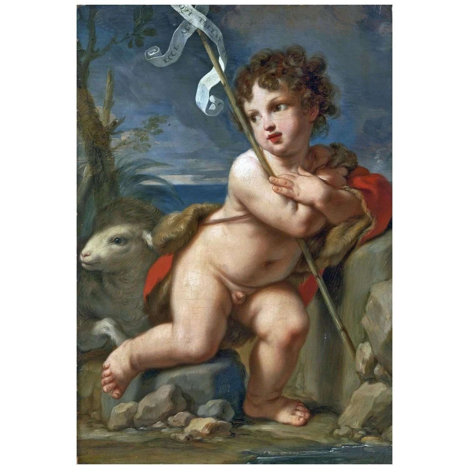  Elisabetta Sirani. Giovane San Giovanni Battista. 1665. Private collection