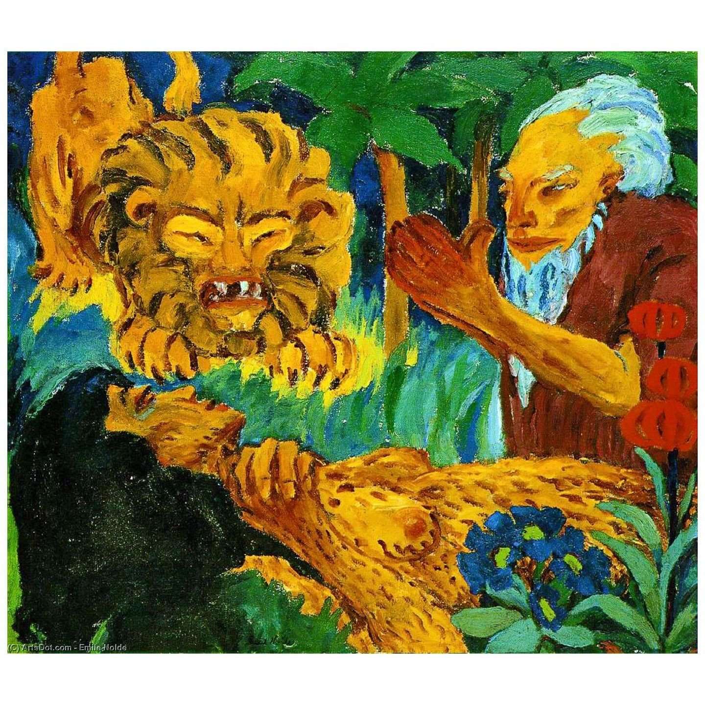  Emil Nolde. Tod der Maria ?gyptischen in der W?ste. 1912. Nolde Museum Neuekirchen