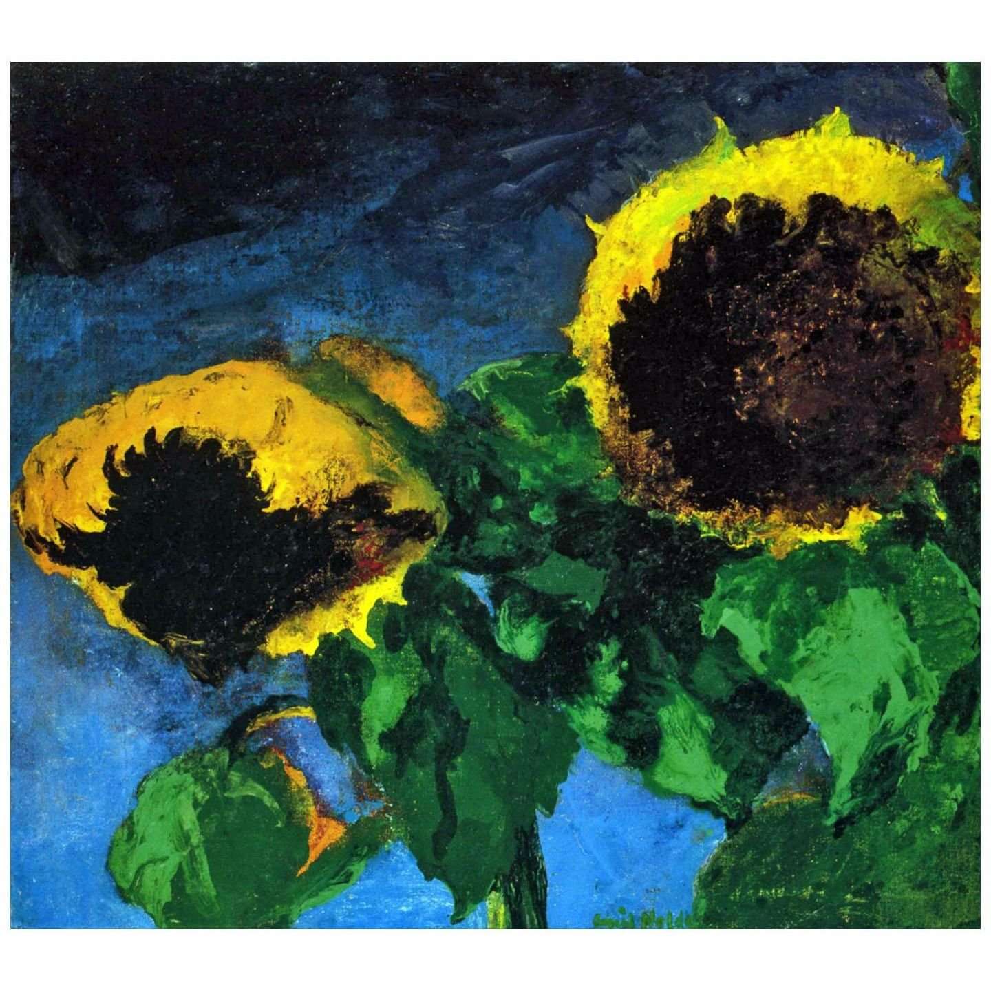  Emil Nolde. Sonnenblumen. 1932. Detroit Art Institute