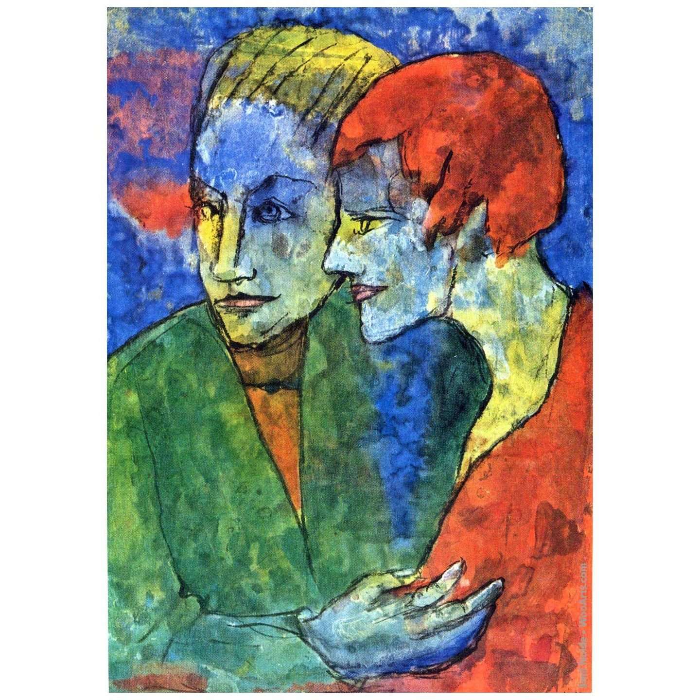  Emil Nolde. Junges paar. 1935. Museo Thyssen-Bornemisza Madrid