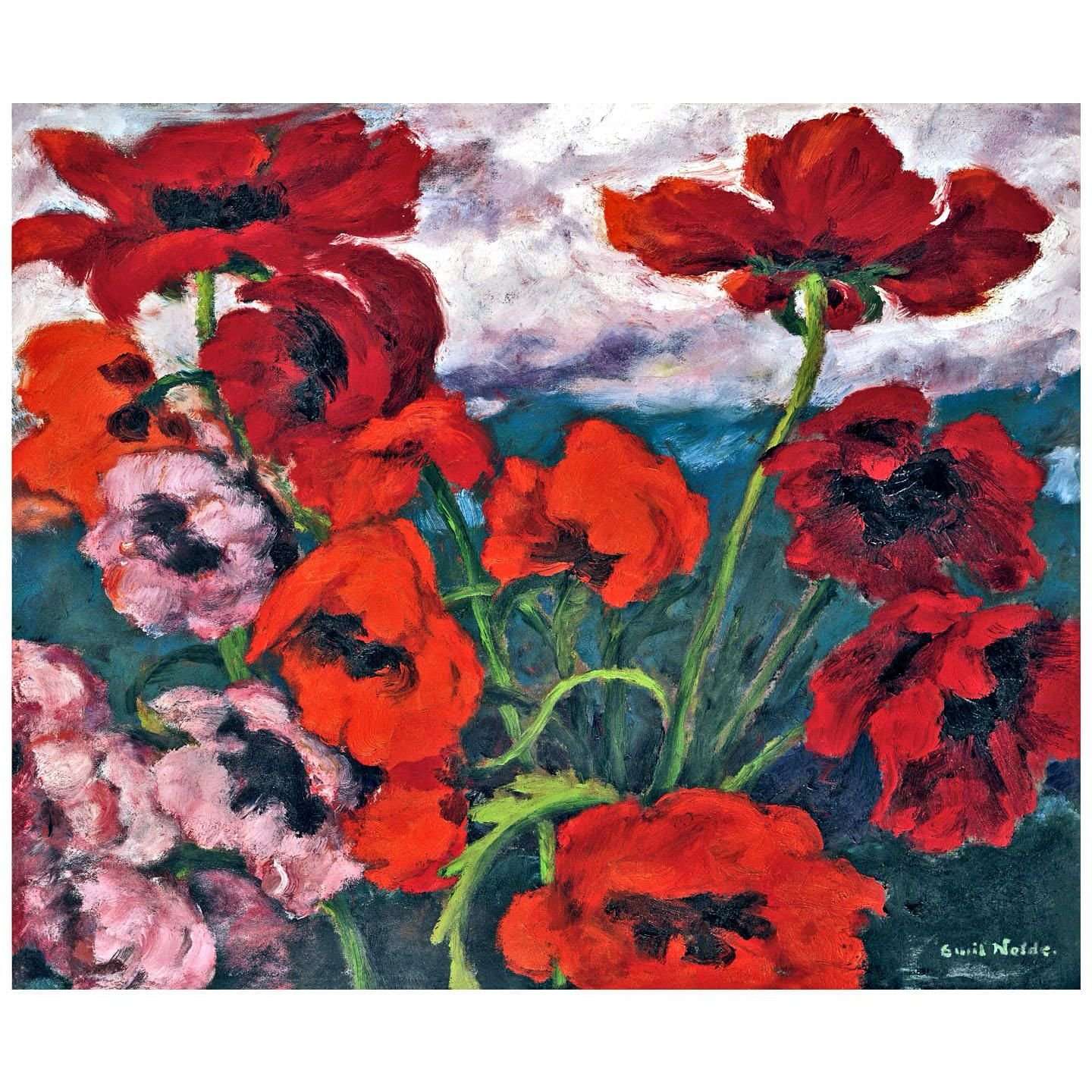  Emil Nolde. Grosse Mohn. 1942. Nolde Museum Neuekirchen