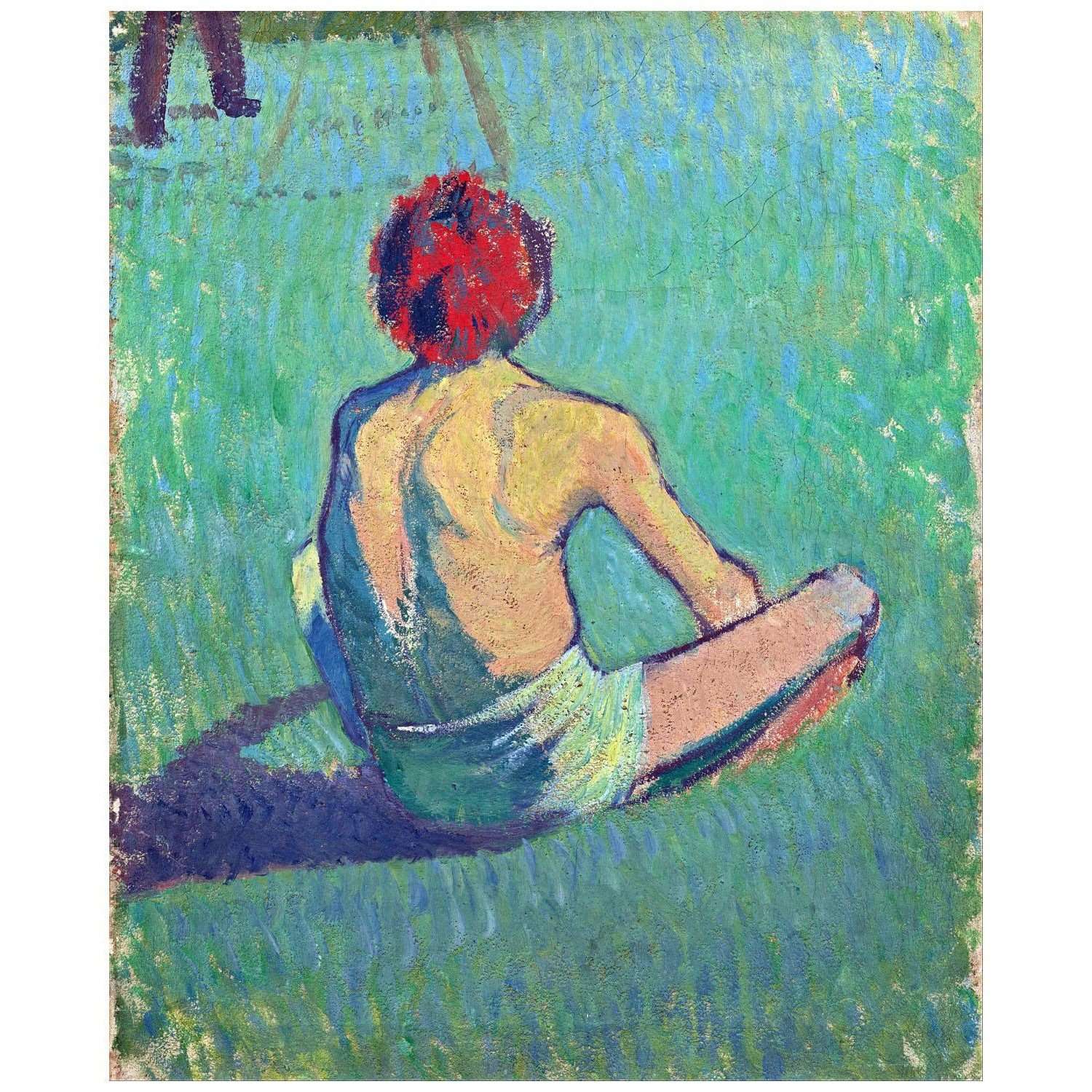  Emile Bernard. Gar?on assis dans l'herbe. 1886. Van Gogh Museum Amsterdam