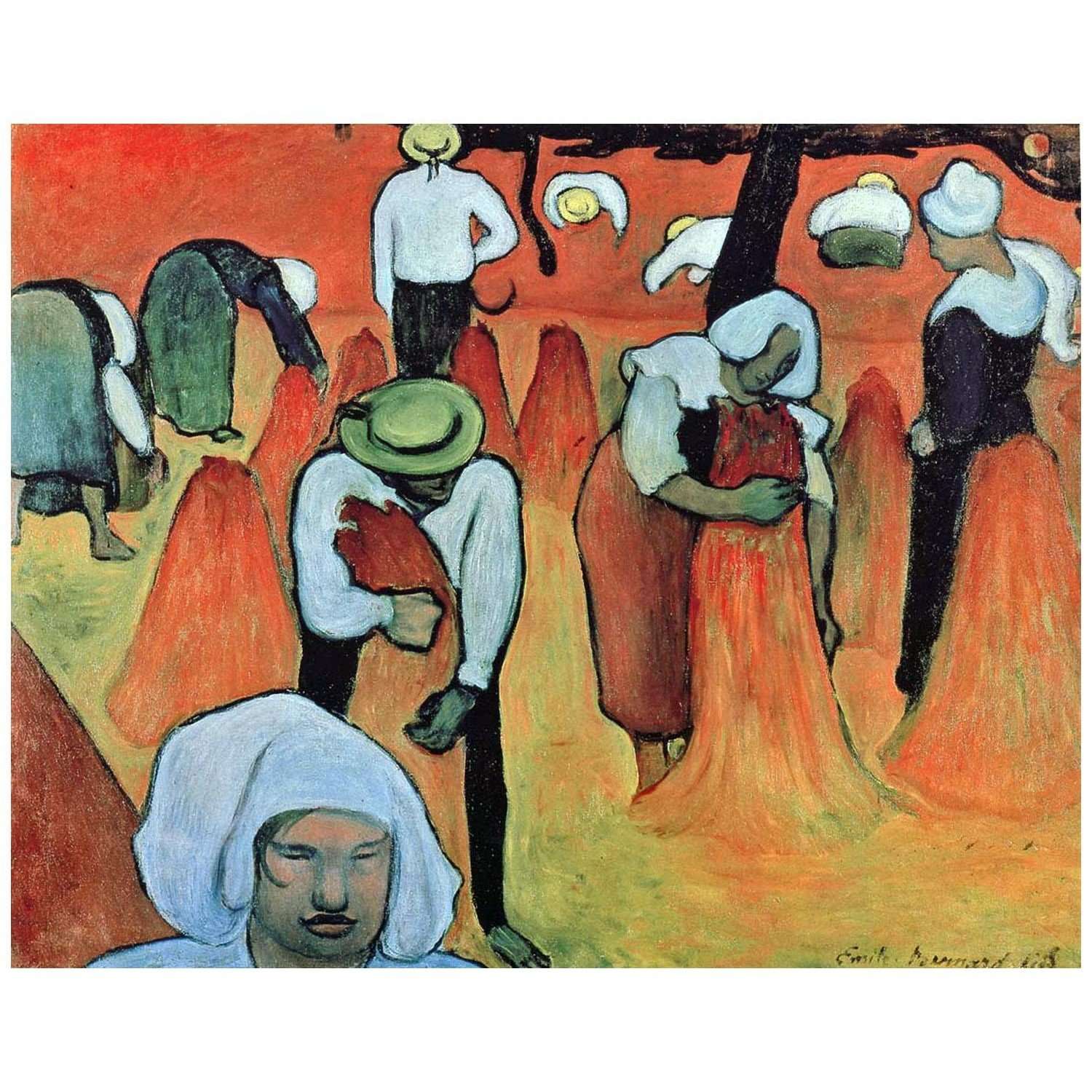 Emile Bernard. Les Moissonneurs. 1888. Metropolitan Museum New York
