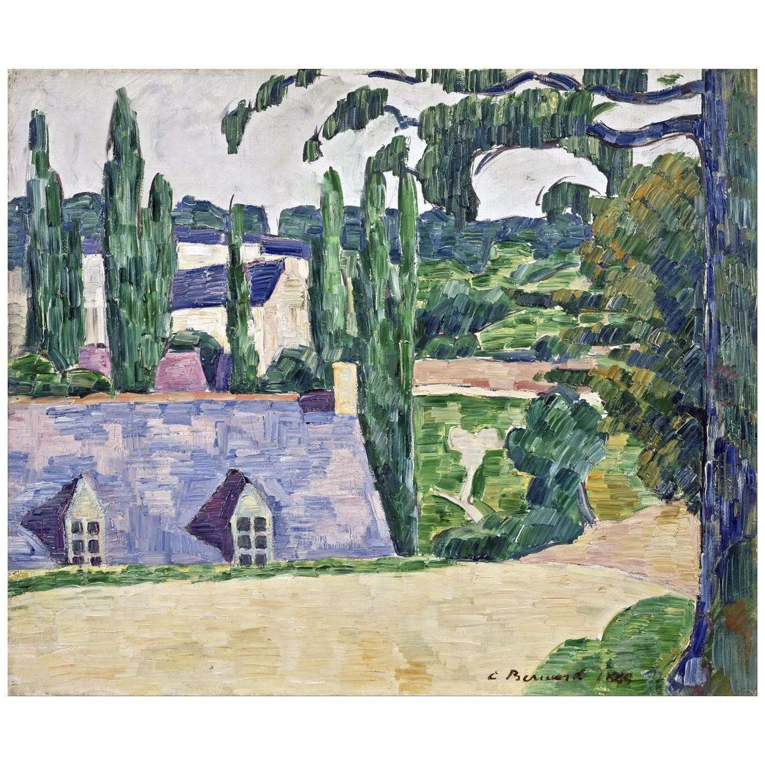  Emile Bernard. Paysage ? Pont-Aven. 1889. Van Gogh Museum Amsterdam