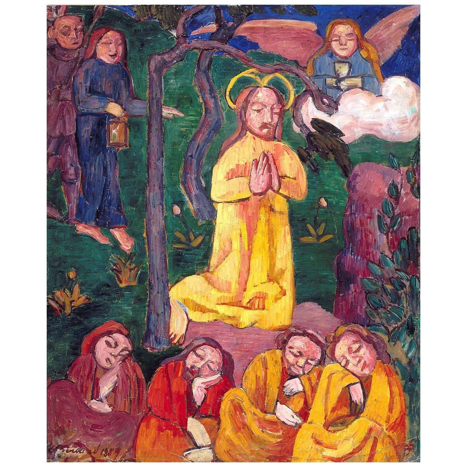  Emile Bernard. Christ jaune. 1889. Indianapolis Museum of Art