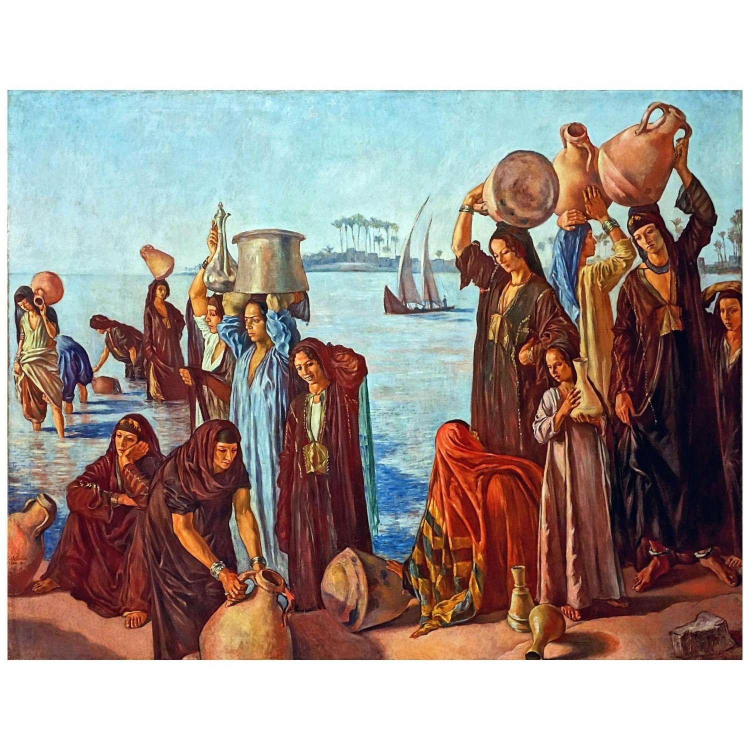  Emile Bernard. Femmes au bord du Nil. 1900. Palais des Beaux-Arts de Lille