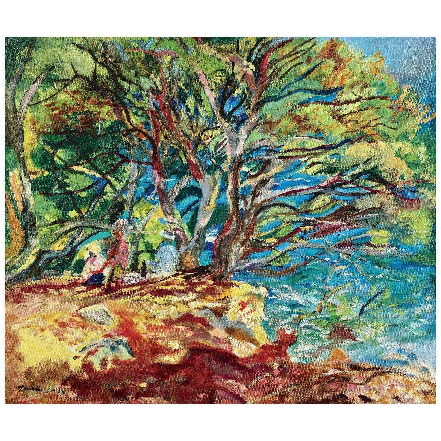 ������ ����Emilio Grau Sala. Picnic under the Trees at the Seashore. 1960