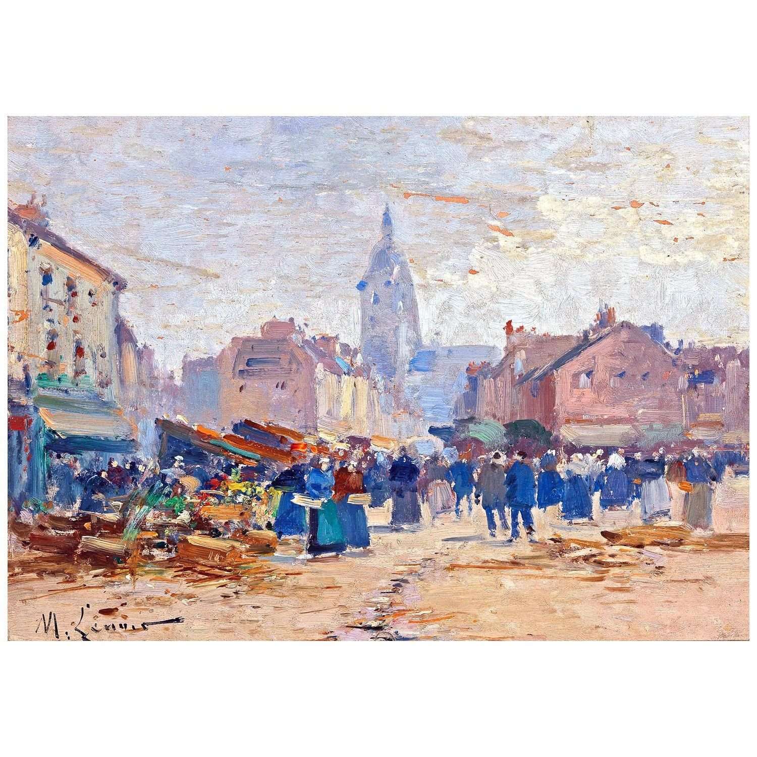  -Eug?ne Galien-Laloue. Sc?ne de march?. 1888