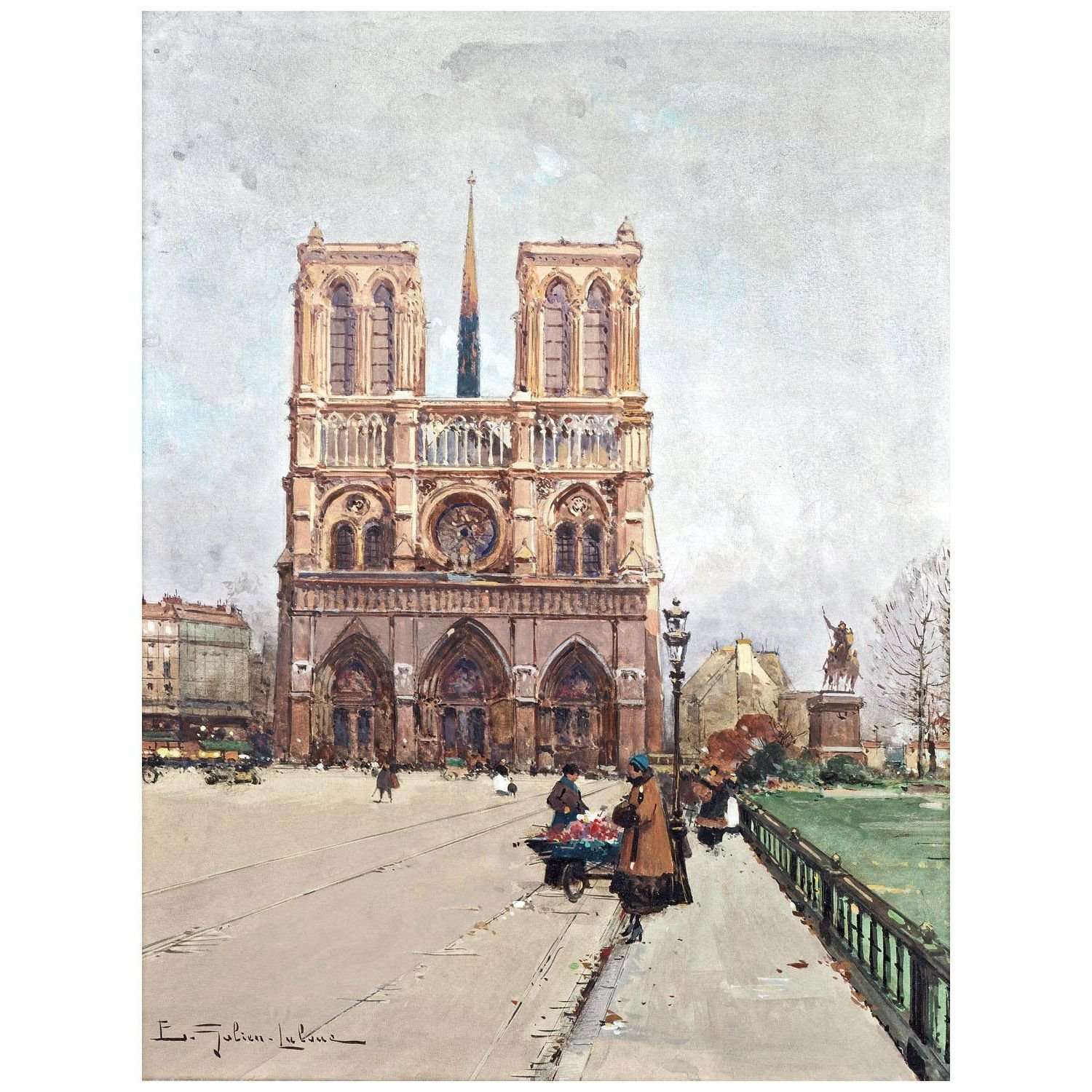  -Eug?ne Galien-Laloue. Notre-Dame. Paris. 1890