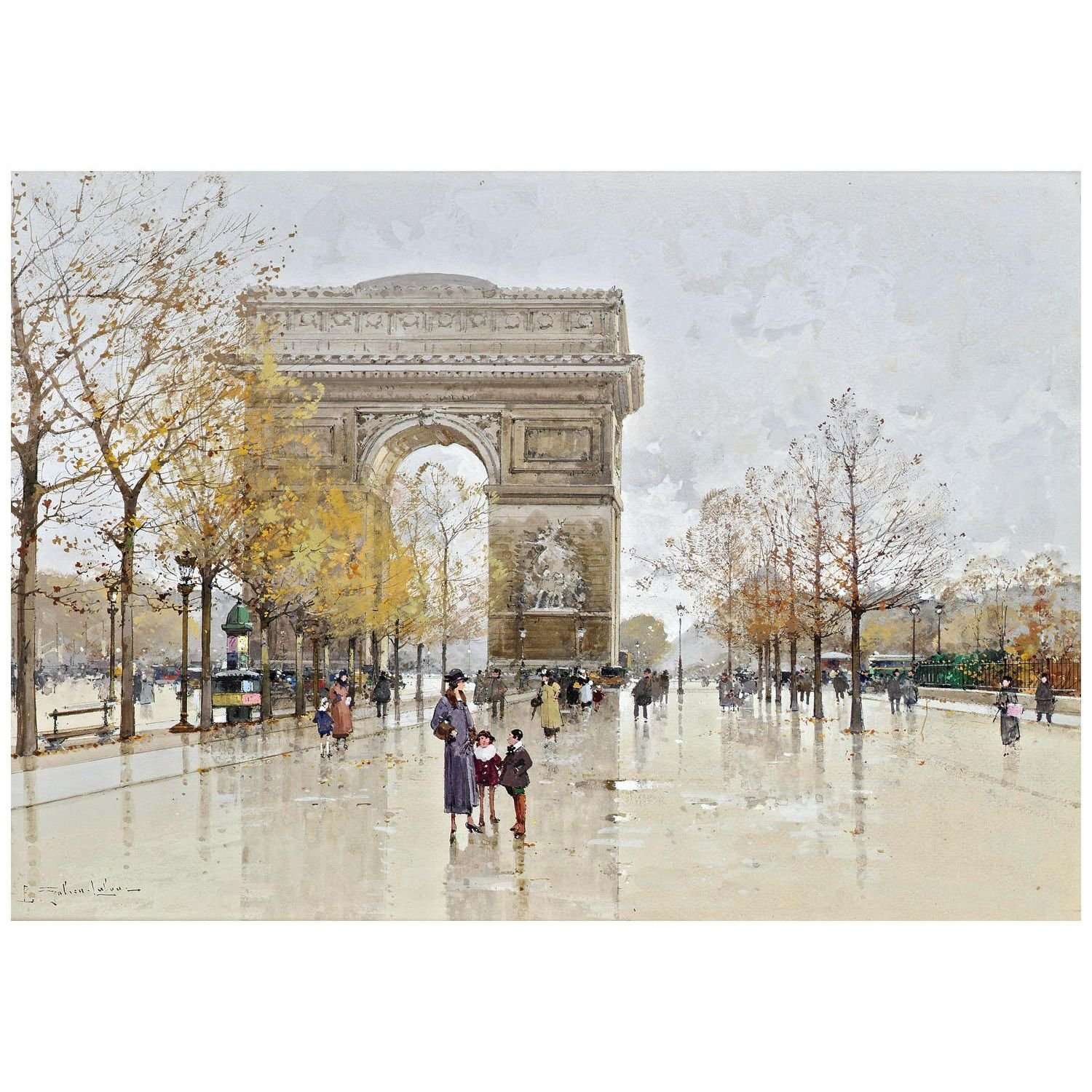  -Eug?ne Galien-Laloue. L'Arc de Triomphe, Paris. 1900-1905