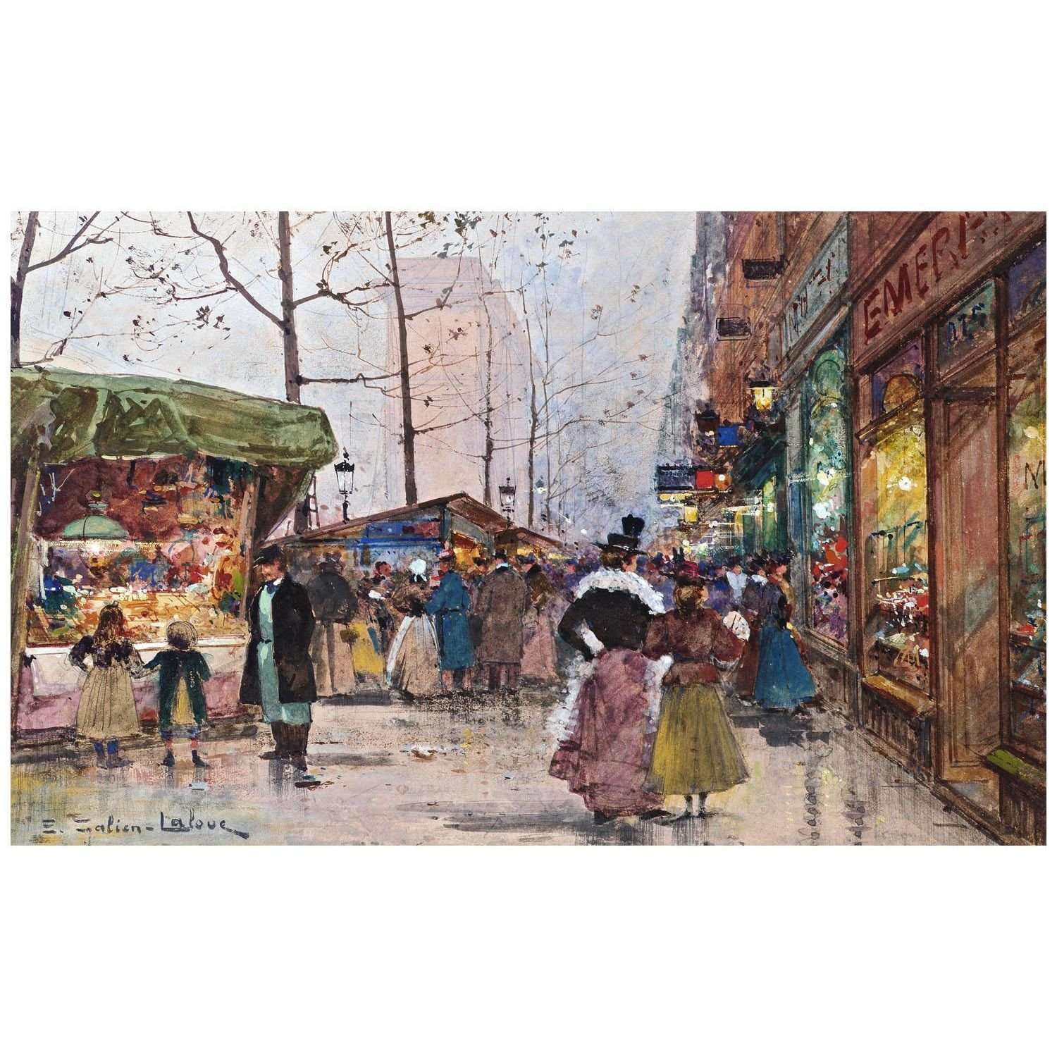 -Eug?ne Galien-Laloue. Porte Saint-Martin. 1900
